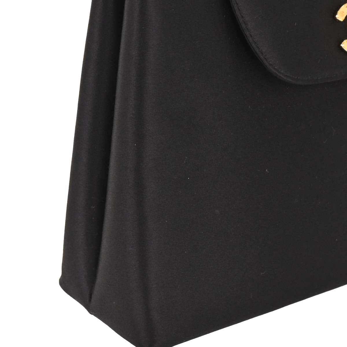 Chanel Black Satin Handbag