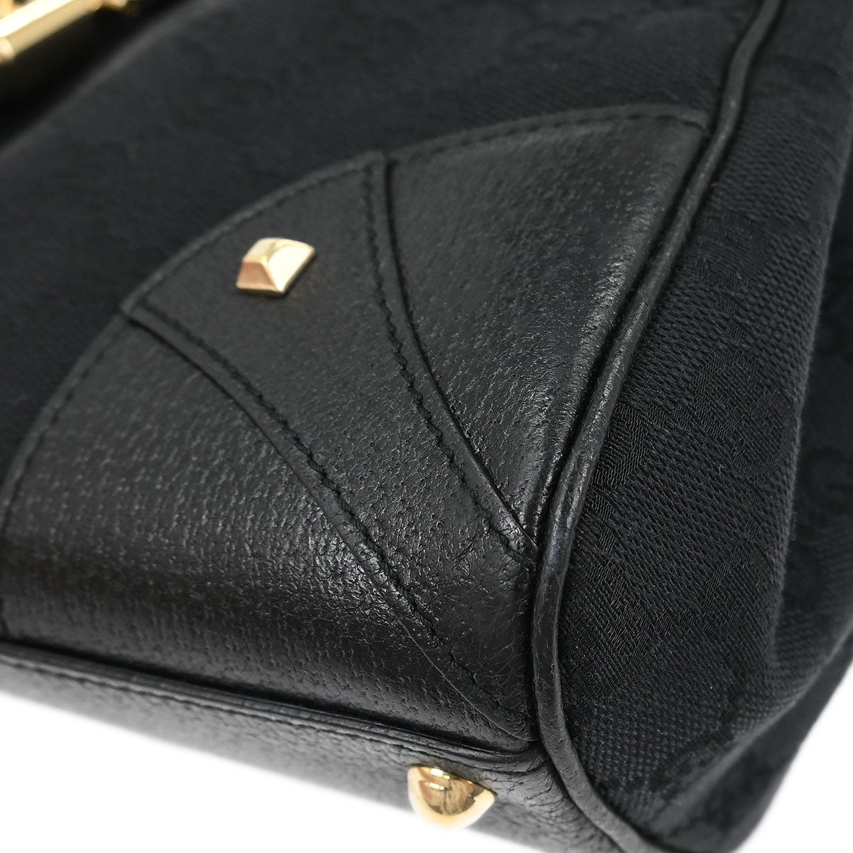 Gucci Black GG Jackie Hobo Handbag