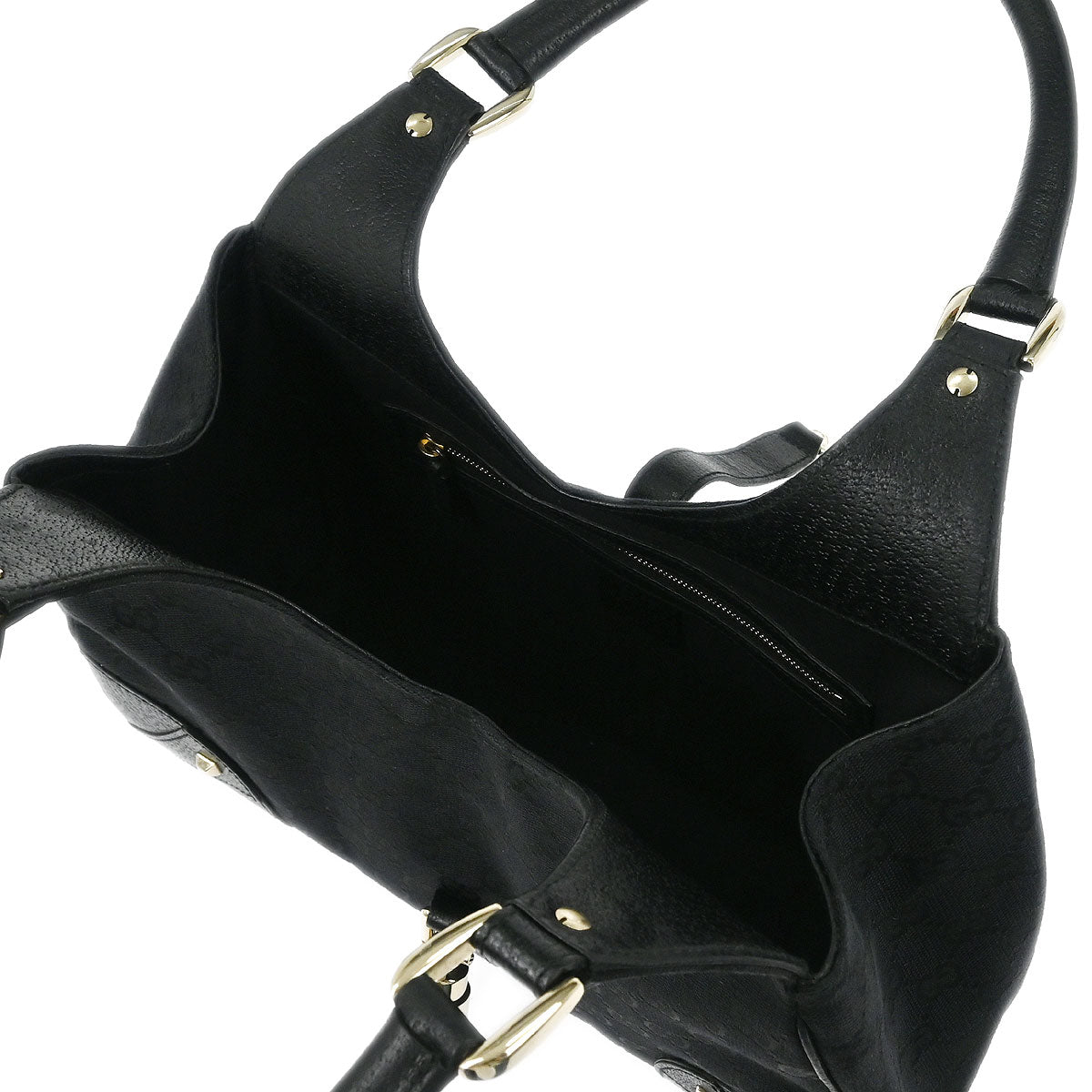 Gucci Black GG Jackie Hobo Handbag