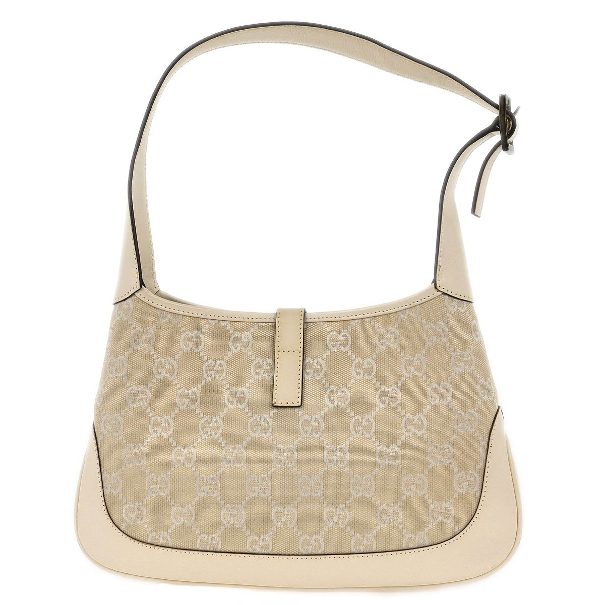 Gucci White GG Jackie Hobo Handbag