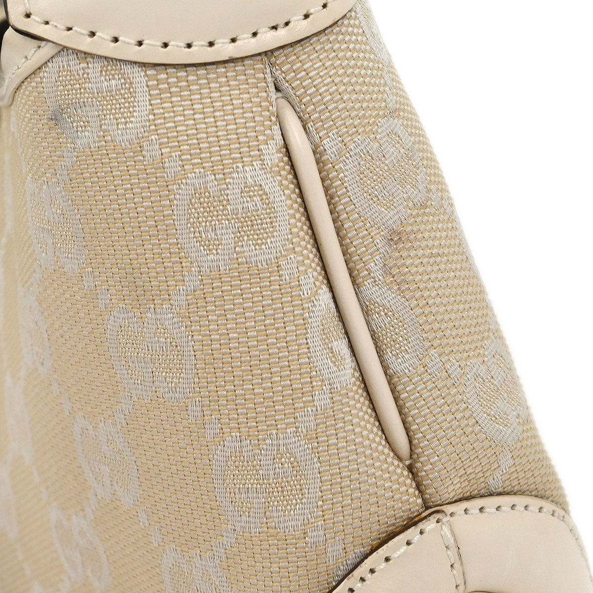 Gucci White GG Jackie Hobo Handbag
