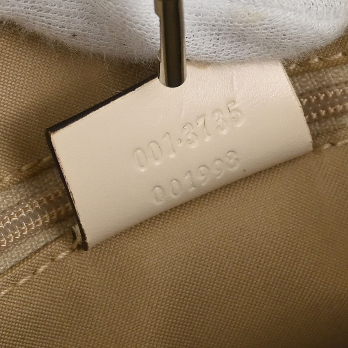 Gucci White GG Jackie Hobo Handbag