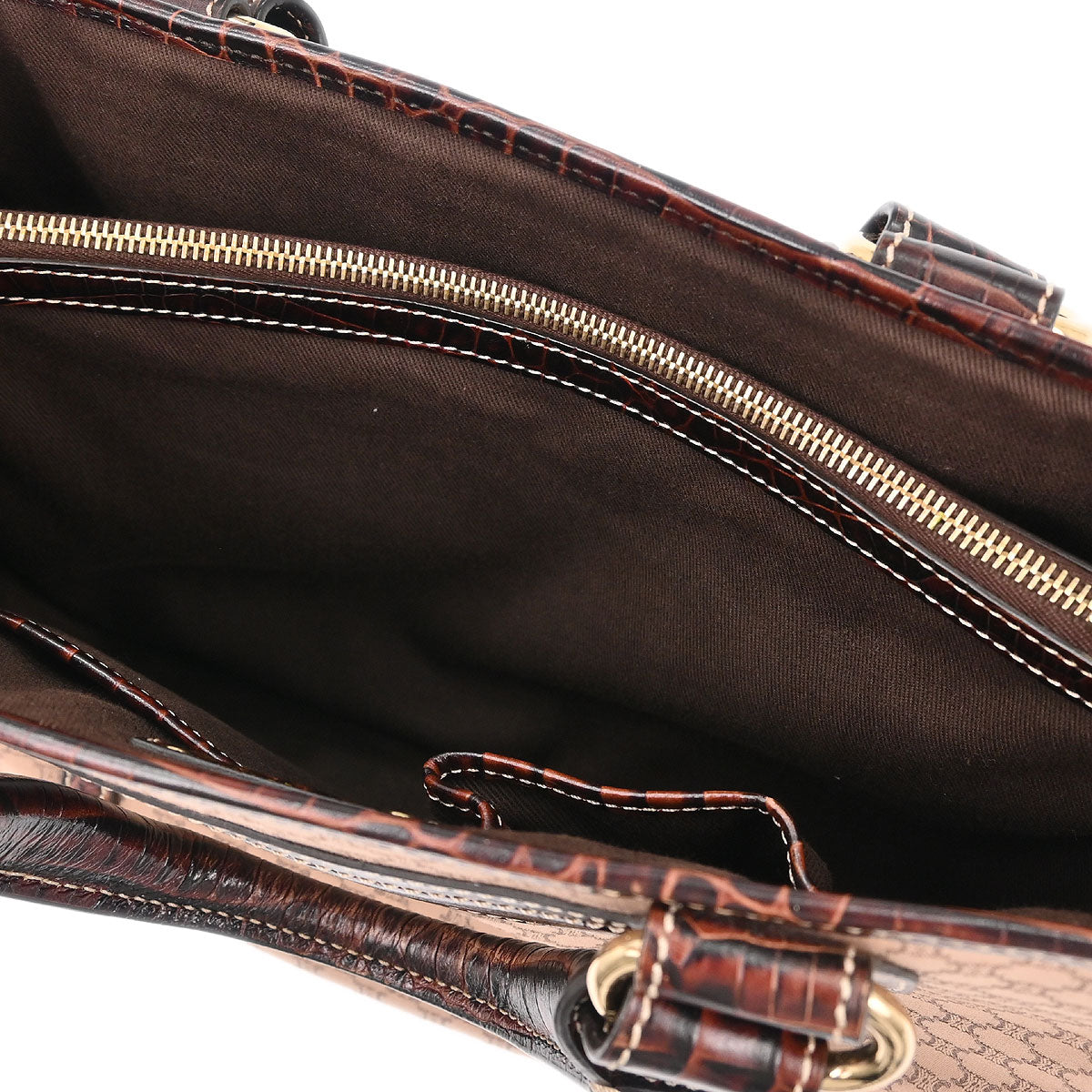Celine Brown Canvas Macadam Boogie Tote Handbag