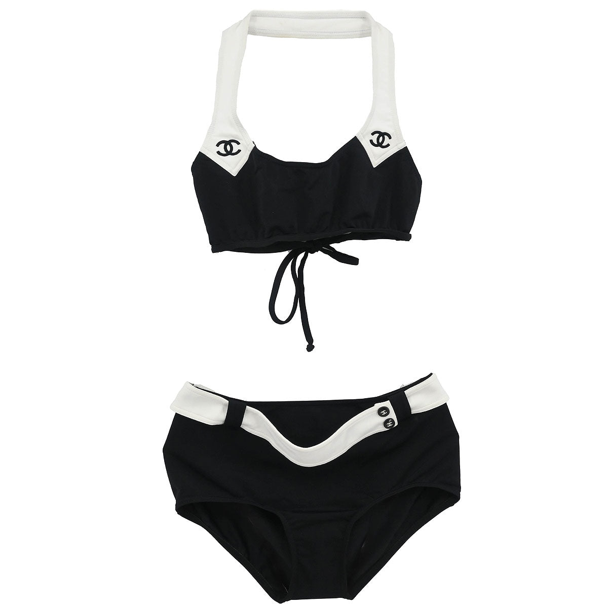 Chanel 1996 Swimwear Swimsuit Black #38