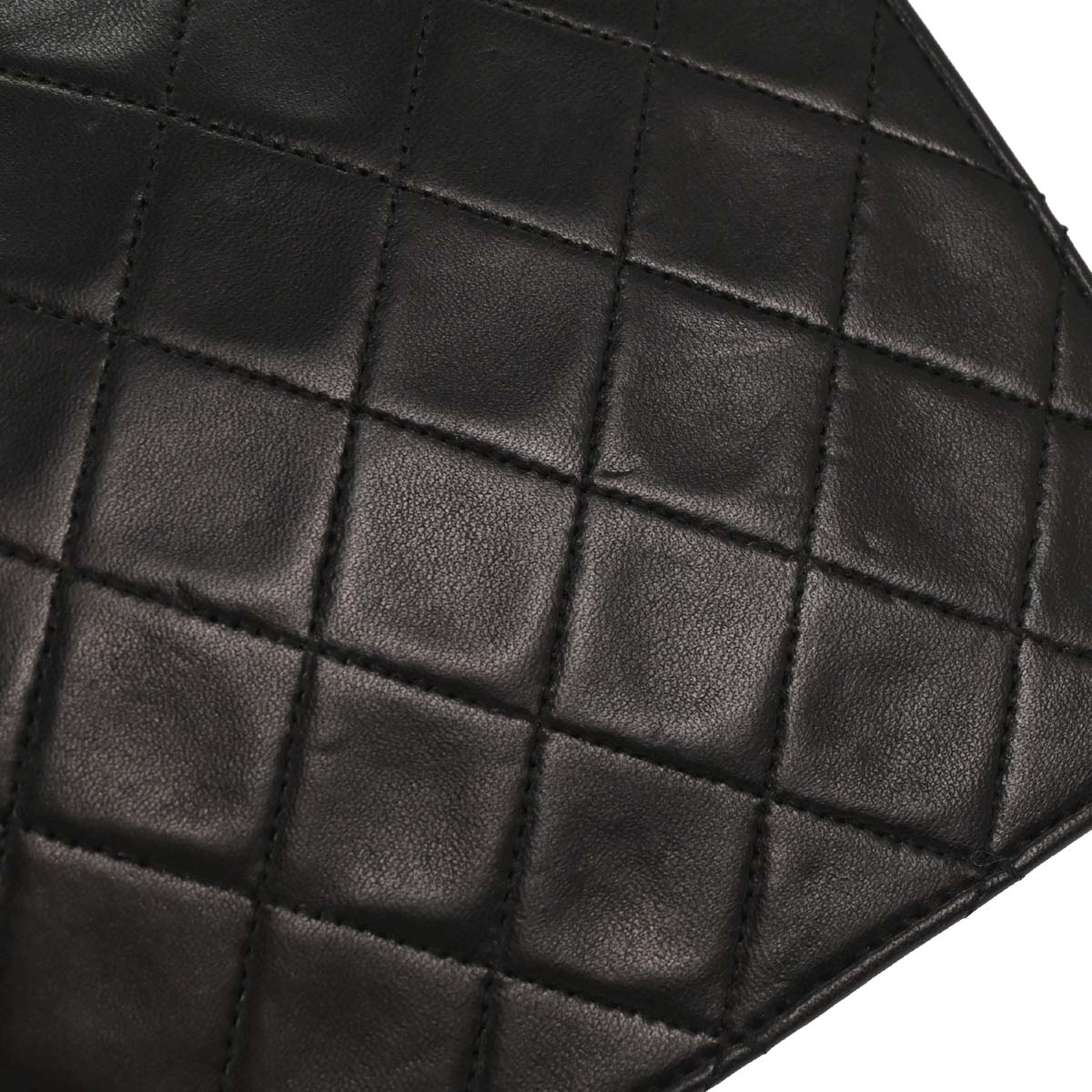Chanel 1989-1991 Black Lambskin 2way Shoulder Handbag