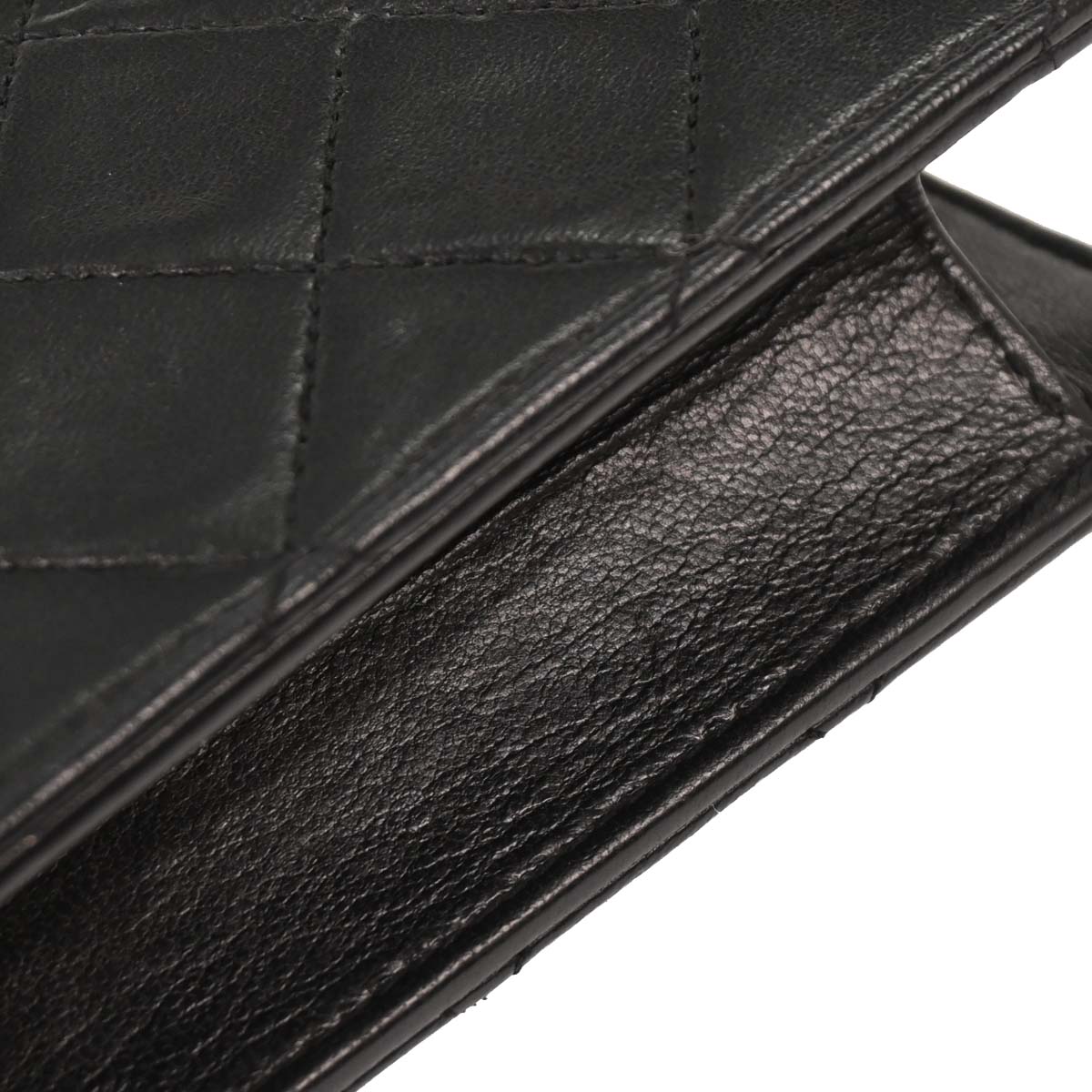 Chanel 1989-1991 Black Lambskin 2way Shoulder Handbag