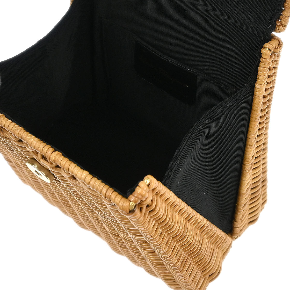 Salvatore Ferragamo Beige Ratan Gancini Handbag