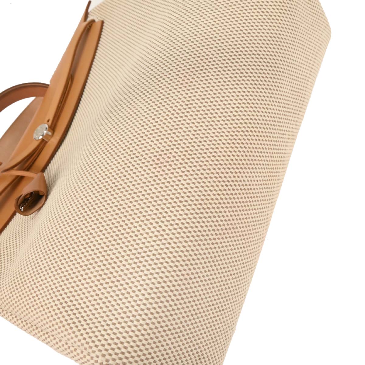 Hermes Beige Toile GM Herbag MM 2 in 1 Handbag