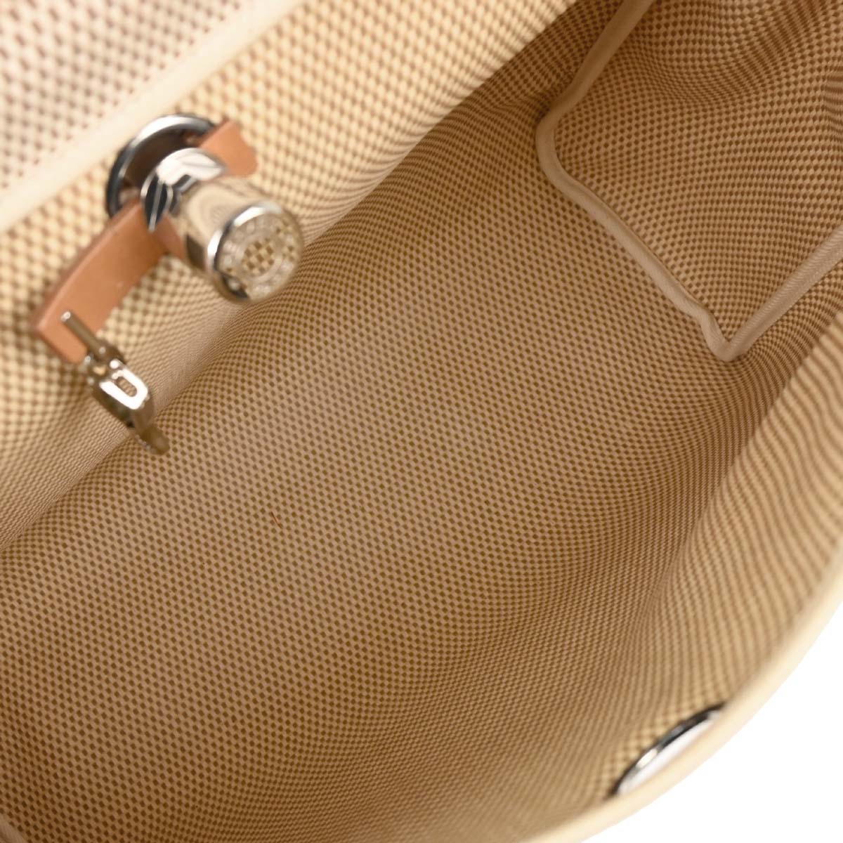 Hermes Beige Toile GM Herbag MM 2 in 1 Handbag