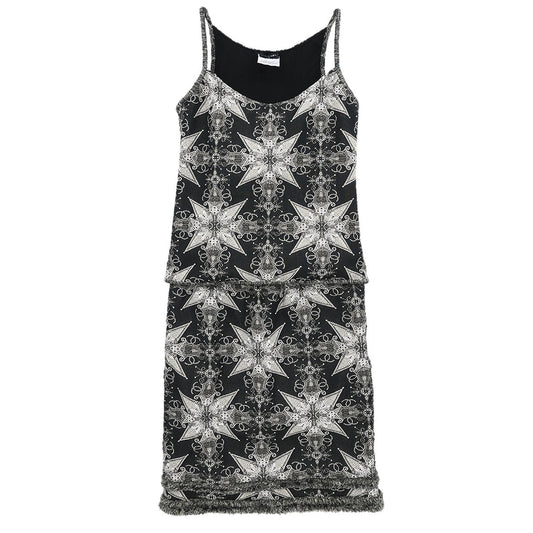 Chanel 2006 Setup Suit Camisole Top Skirt Black #34