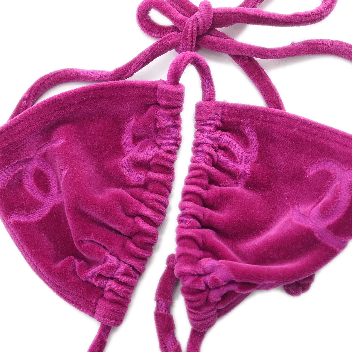 Chanel Swimwear Bikini Top Purple #38