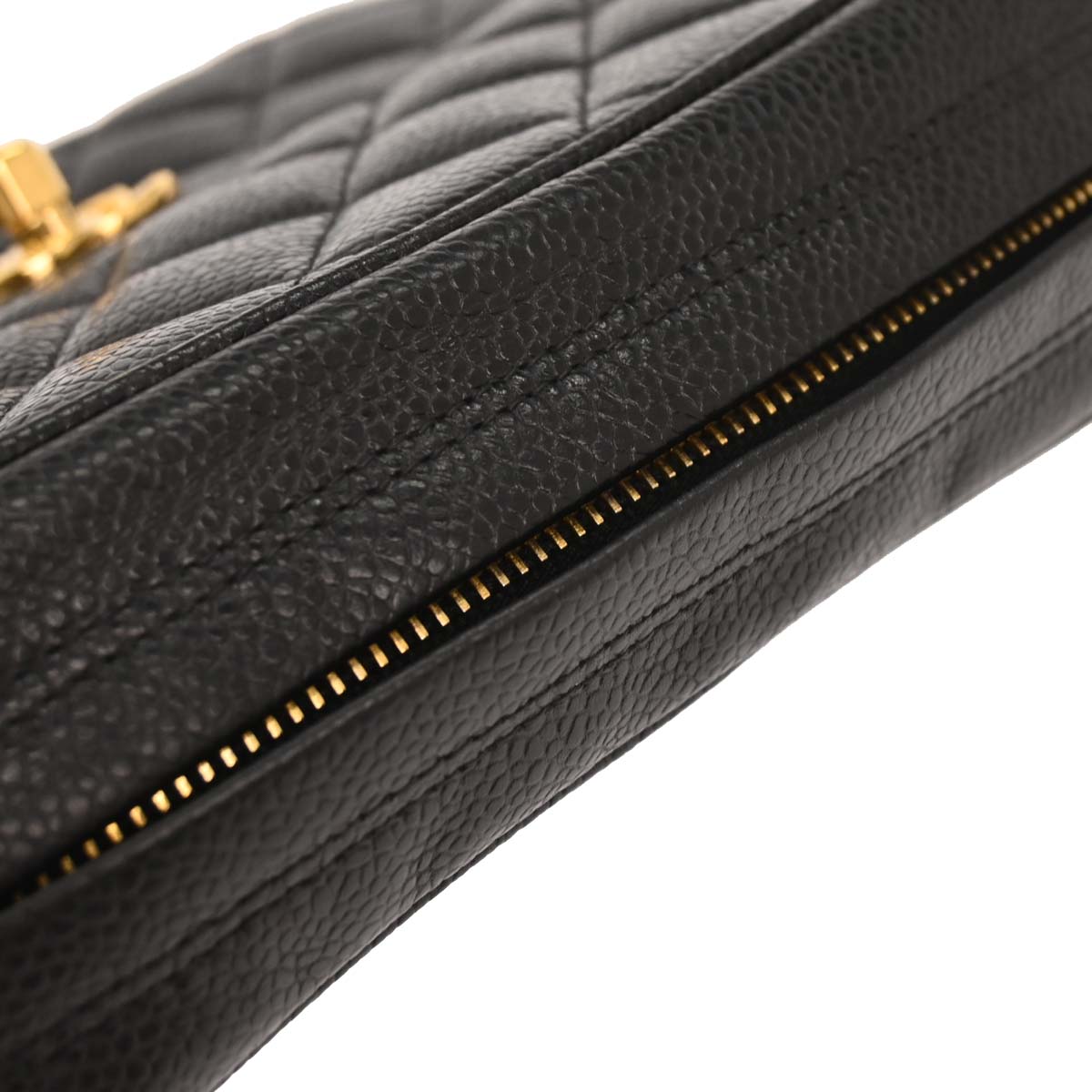 Chanel Black Caviar Camera Bag Small