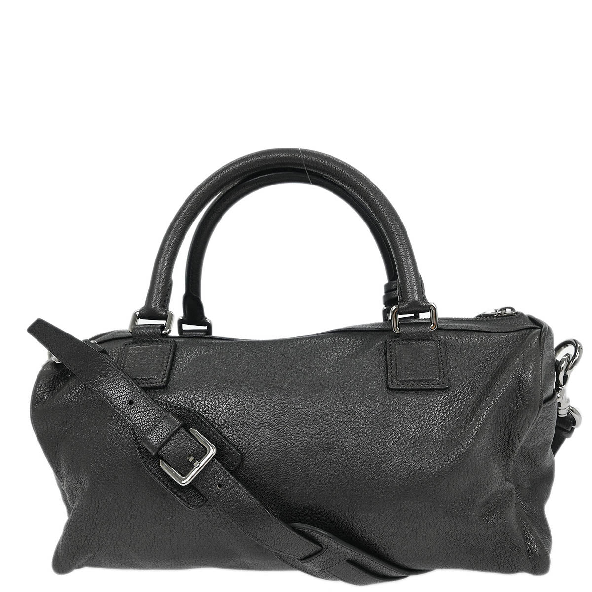 Loewe Gray Leather Ame 2way Shoulder Handbag