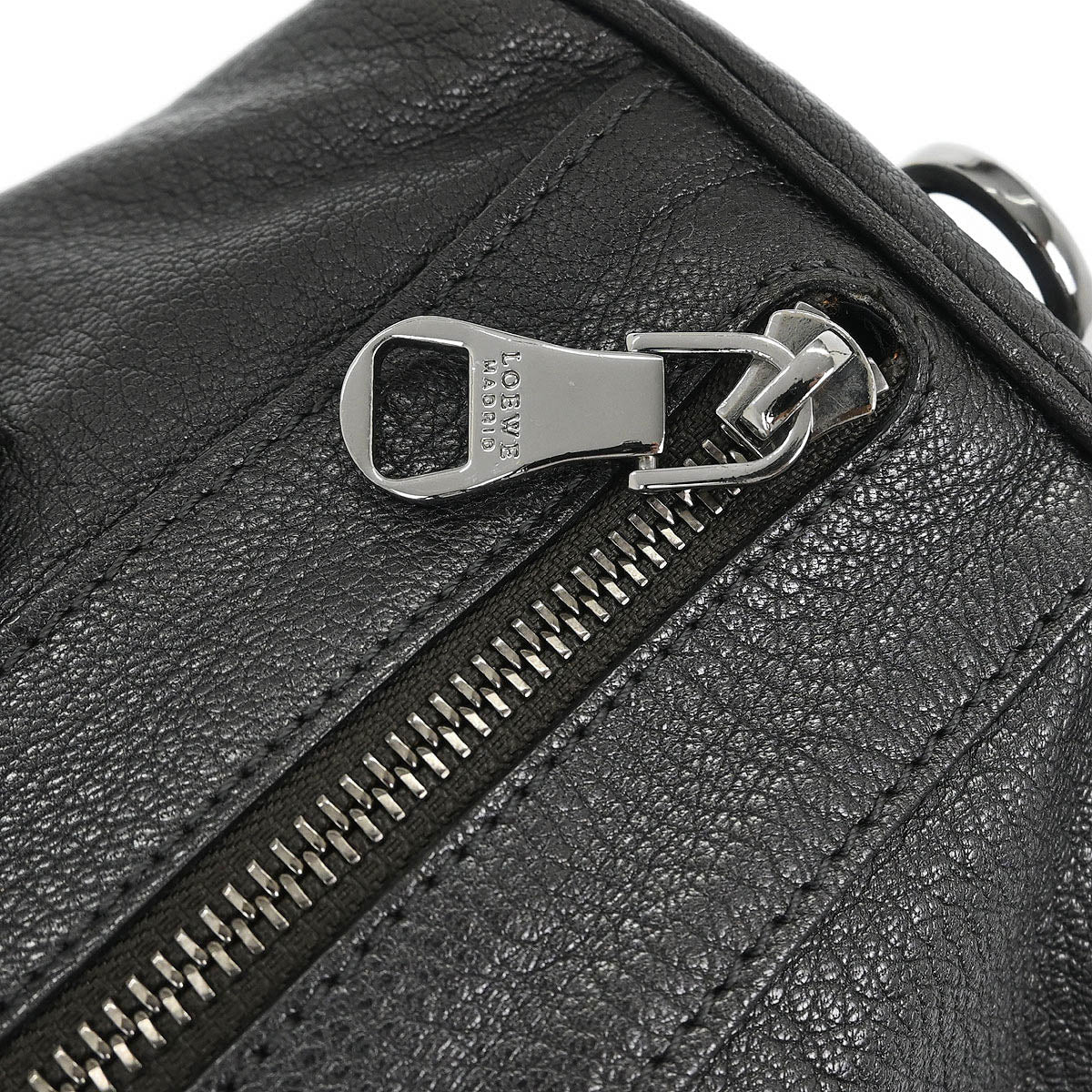 Loewe Gray Leather Ame 2way Shoulder Handbag