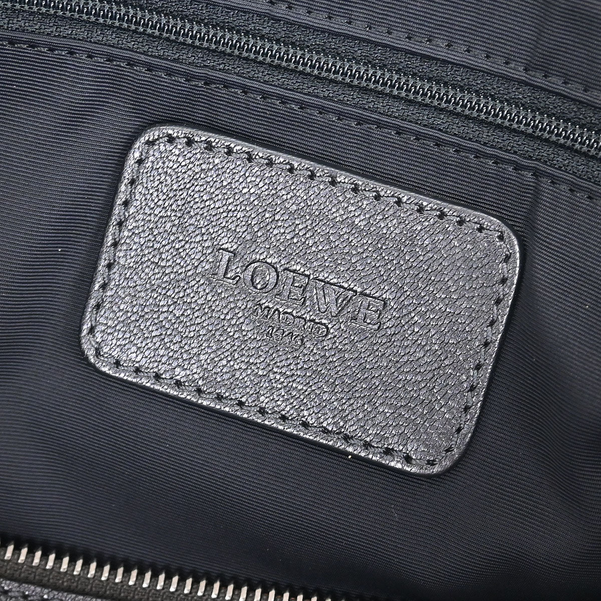 Loewe Gray Leather Ame 2way Shoulder Handbag