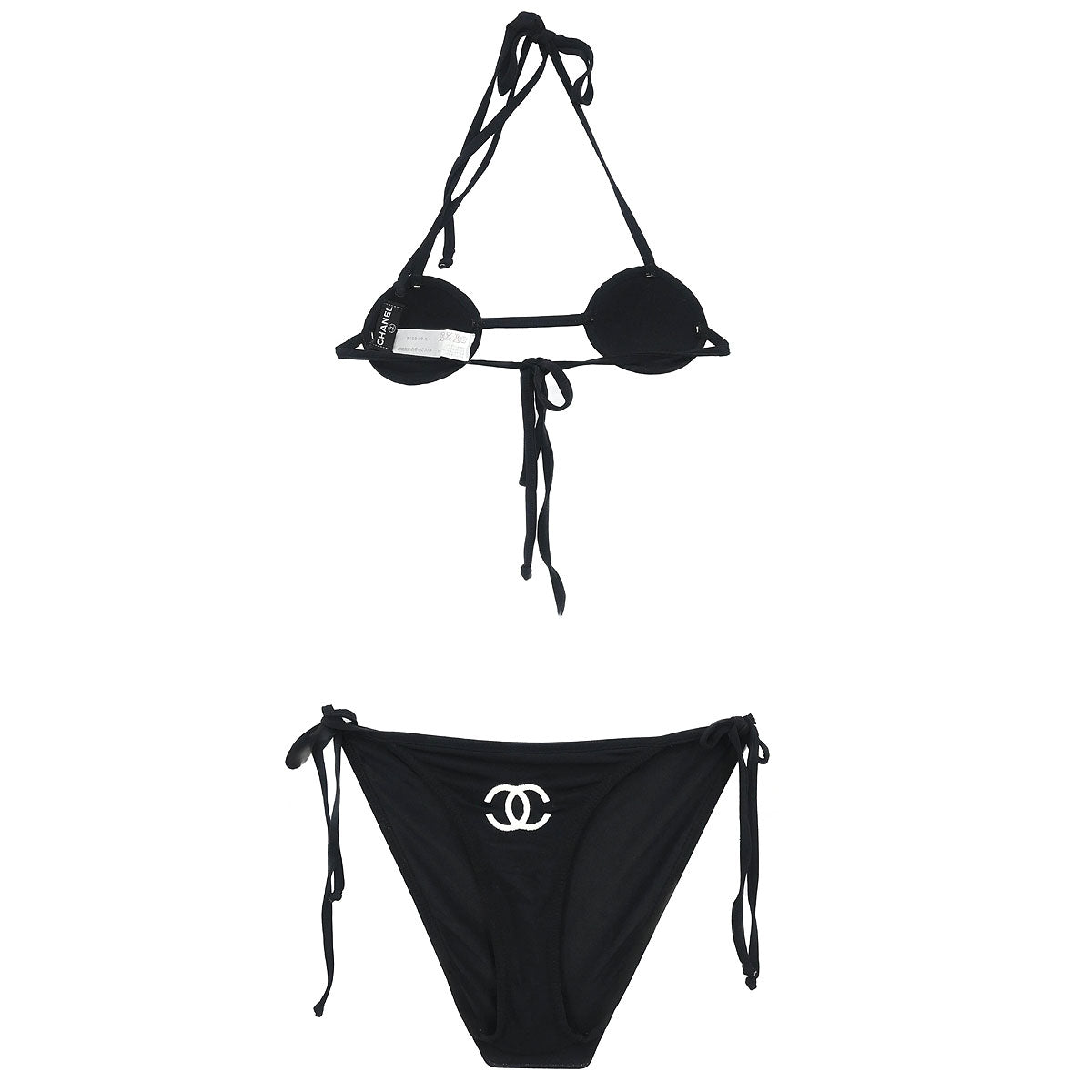 Chanel 1996 Swimwear Swimsuit Black #38