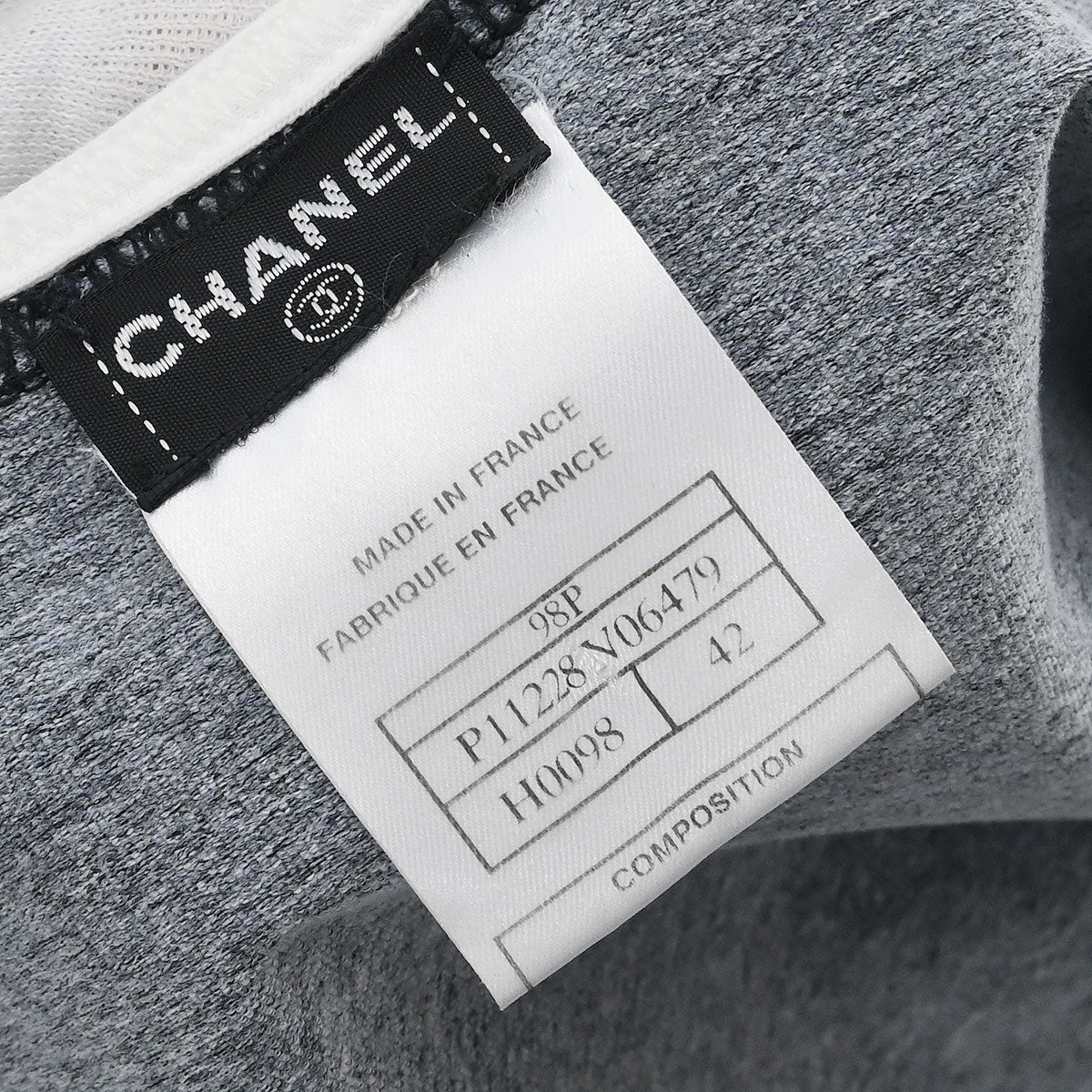 Chanel 1998 Short Sleeve Dress Gray #42
