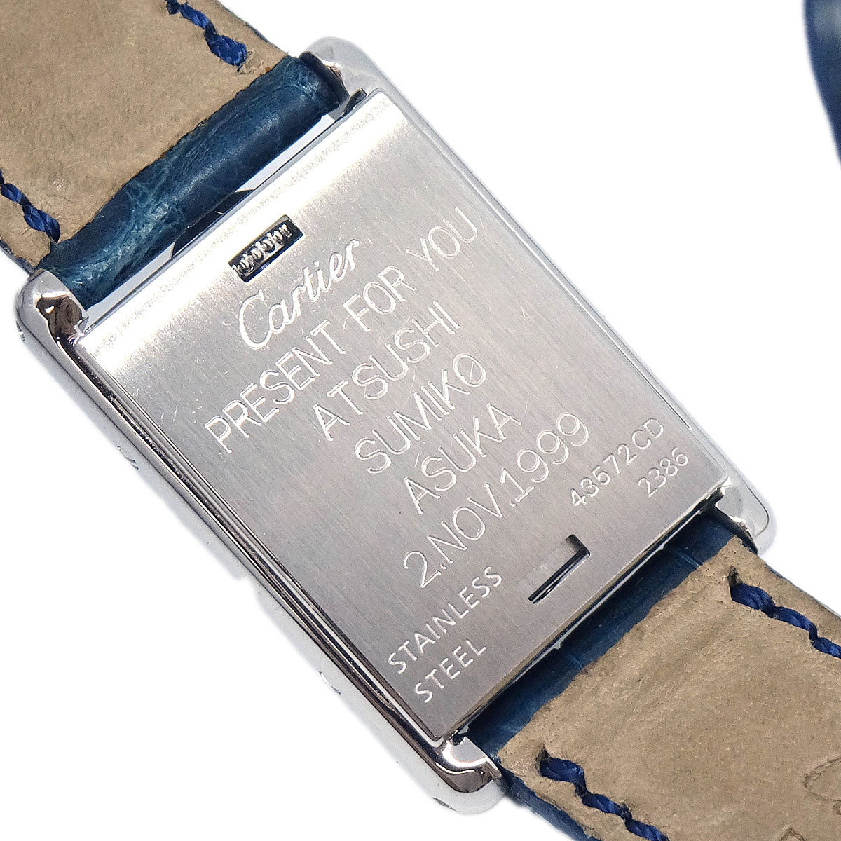Cartier * Tank Basculante SM Ref.2386 Quartz Watch SS