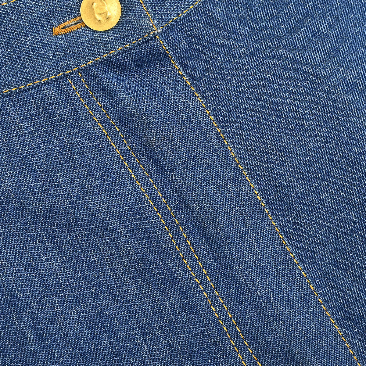 Chanel Long Denim Pants Blue #38