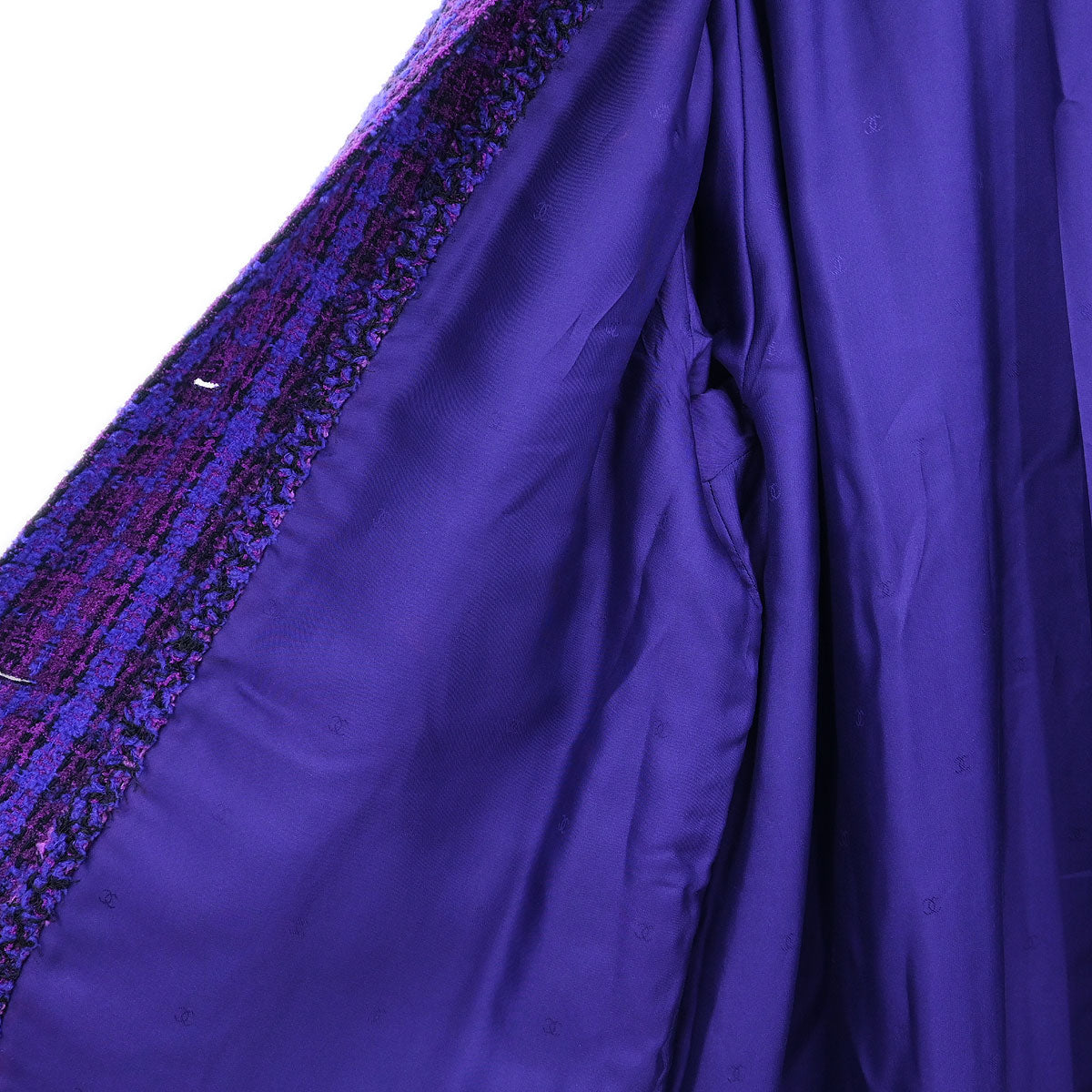 Chanel 1995 Jacket Coat Purple #42