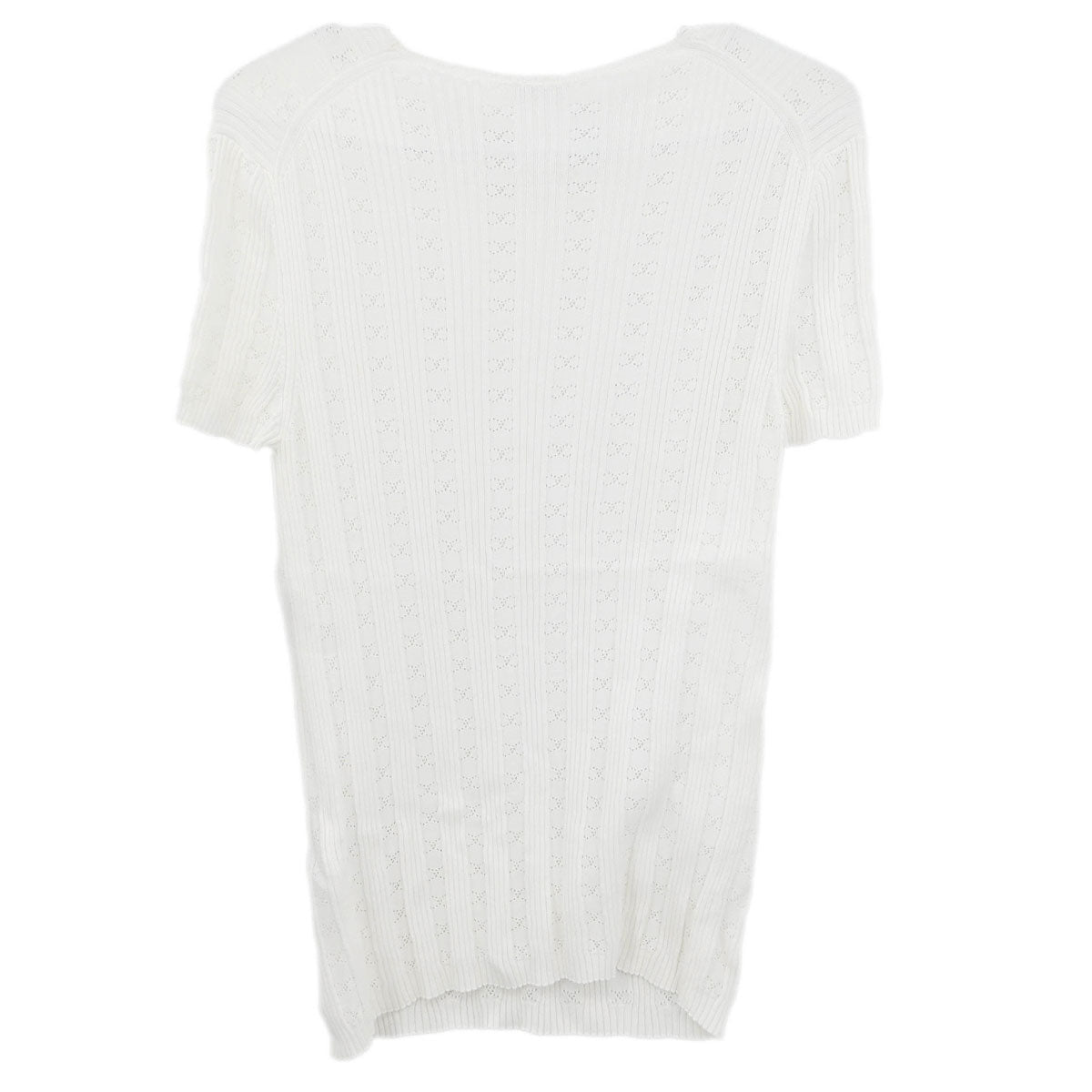 Chanel 1999 Short Sleeve Top White #42