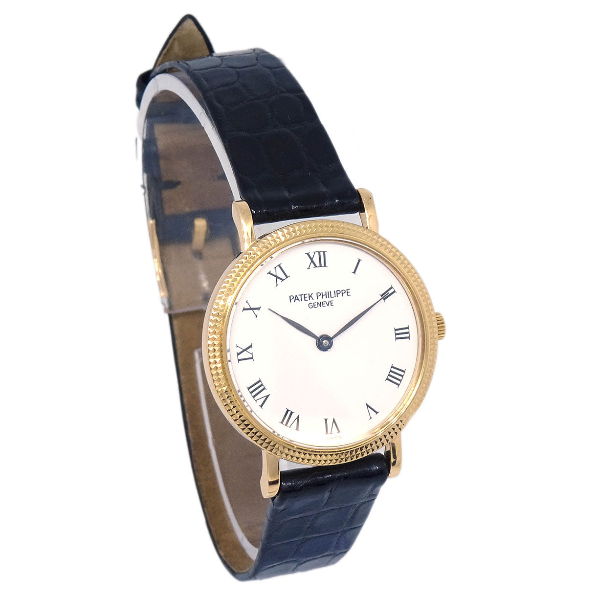 Patek Philippe * Calatrava Ref.4819 Quartz Watch 18K Crocodile