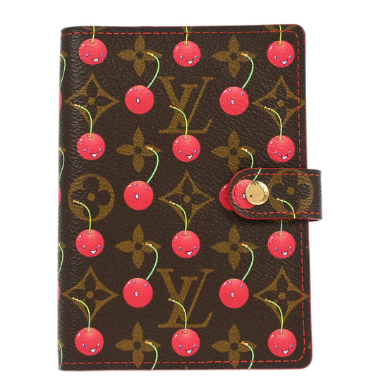 Louis Vuitton Monogram Cherry Agenda PM Note Book Cover R21023 Small Goods