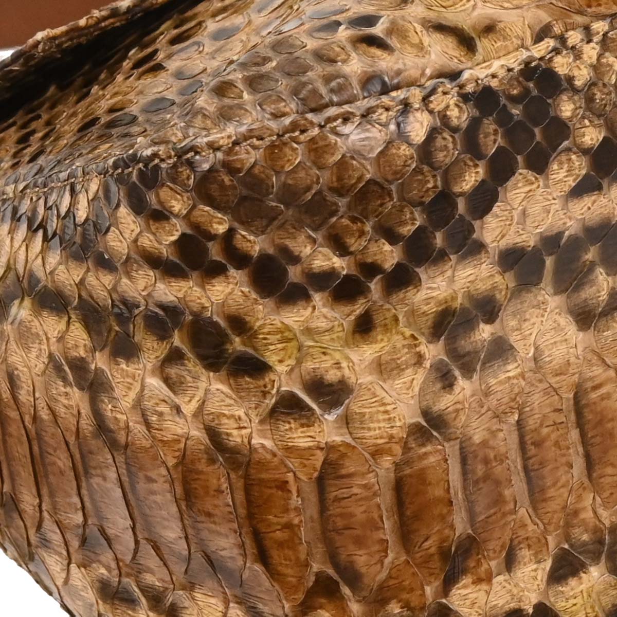 Fendi * Brown Python Mamma Baguette Handbag