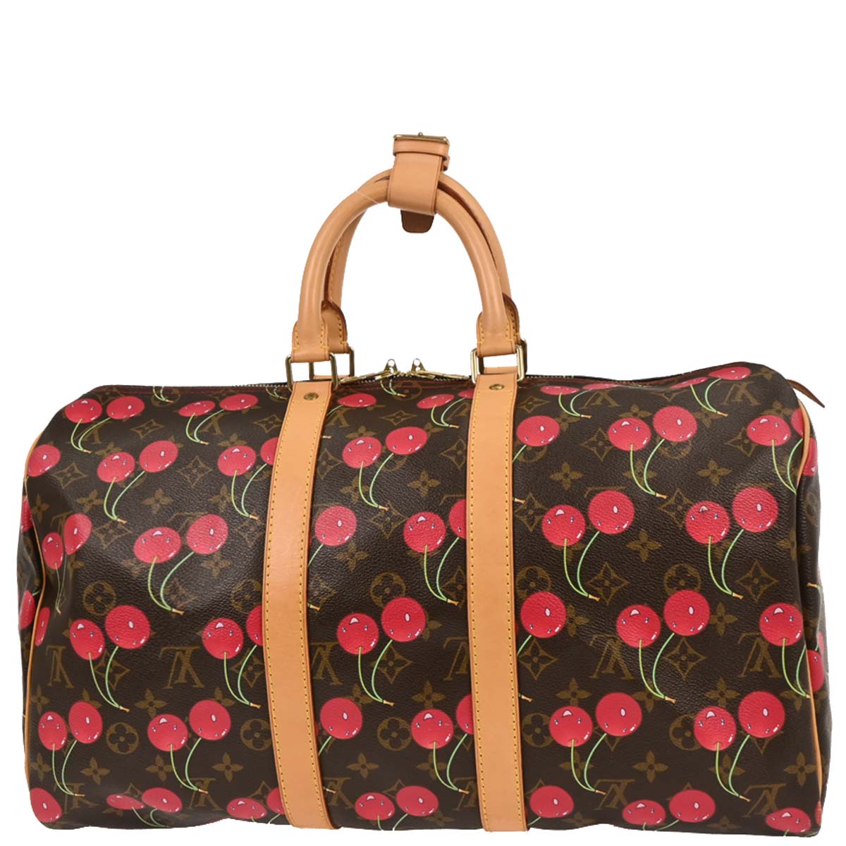 Louis Vuitton Monogram Cherry Keepall 45 Duffle Handbag M95011