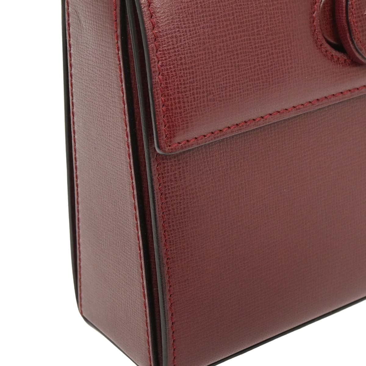 Cartier Bordeaux Leather Handbag