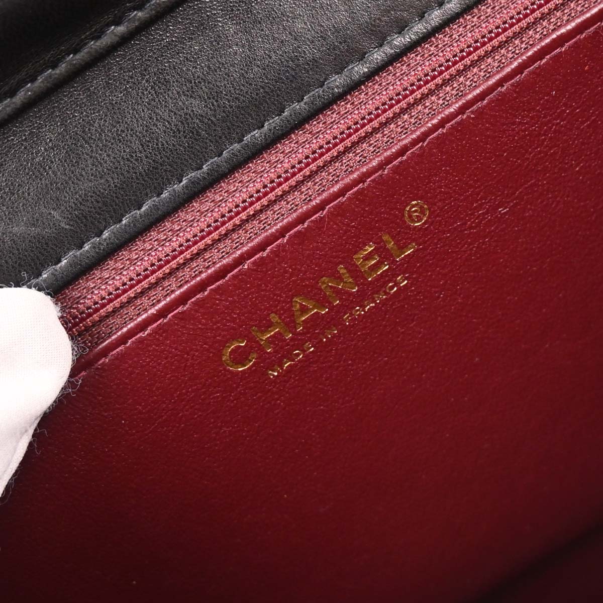 Chanel 2003-2004 Black Lambskin Turnlock Small Half Flap Shoulder Bag