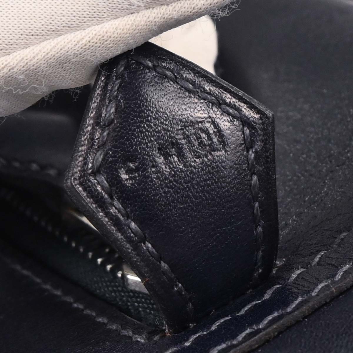 Hermes 2000 Blue Indigo Box Calf Plume 28 Handbag