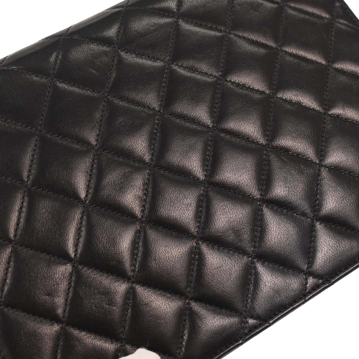 Chanel 2004-2005 Black Lambskin Turnlock Small Half Flap Shoulder Bag