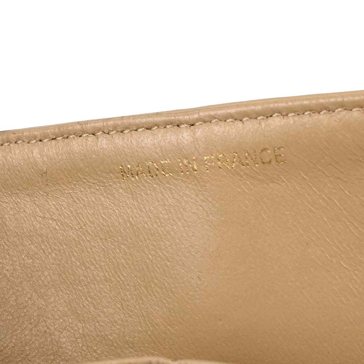Chanel 1989-1991 Beige Lambskin Small Classic Double Flap Shoulder Bag