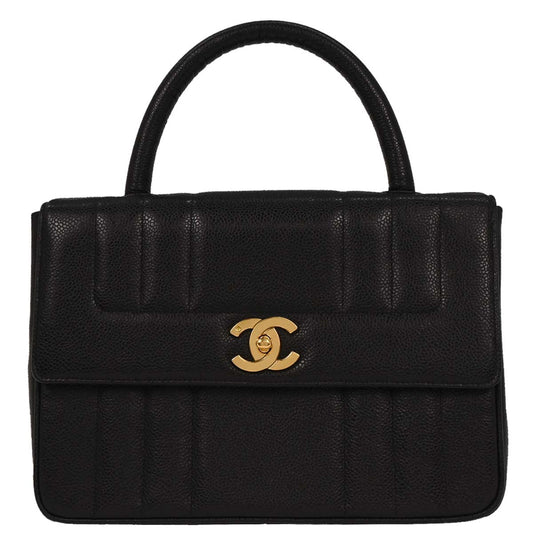 Chanel 1994-1996 Black Caviar Handbag