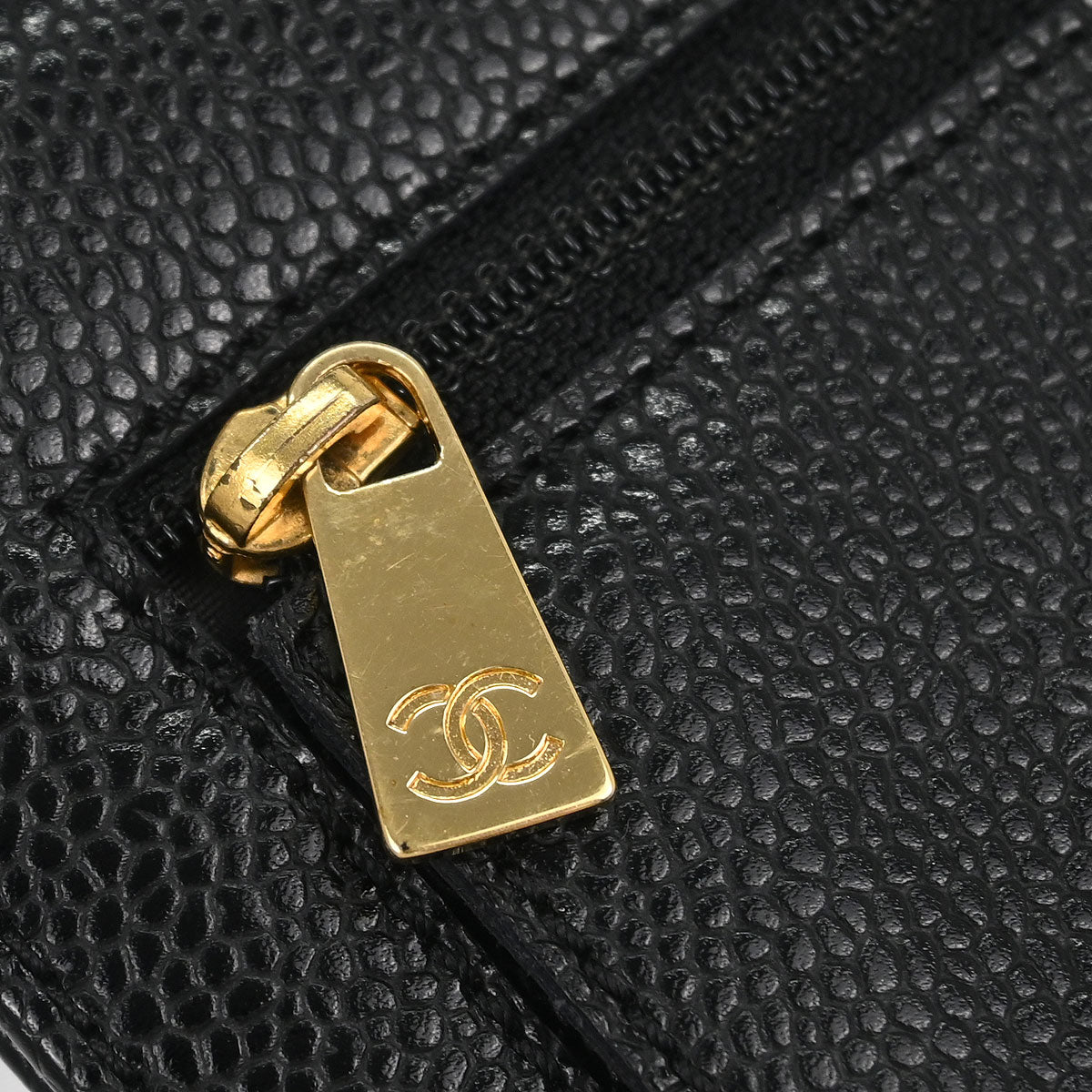 Chanel Black Caviar Trifold Wallet