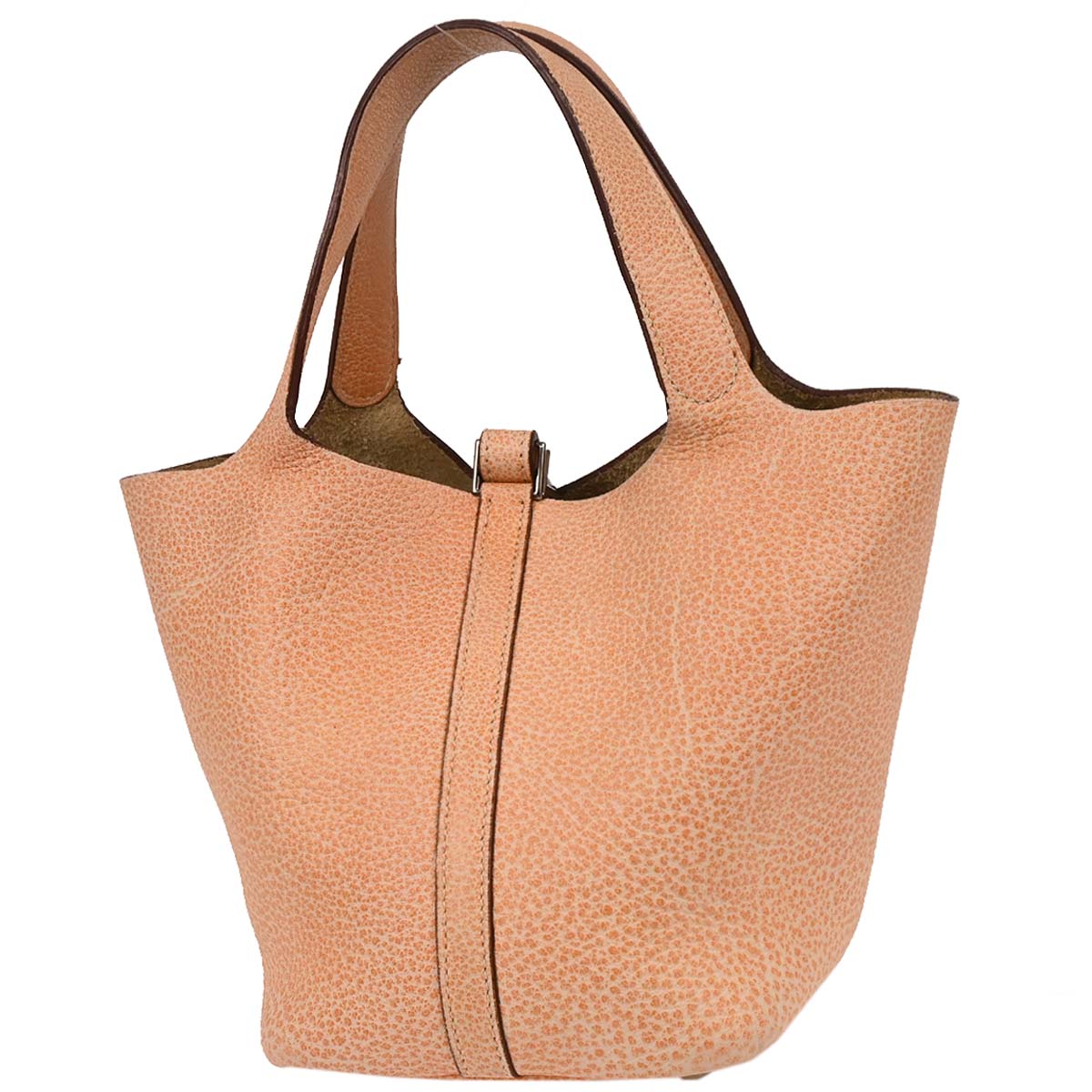 Hermes 2002 Orange Dalmatian Picotin 18 PM Handbag