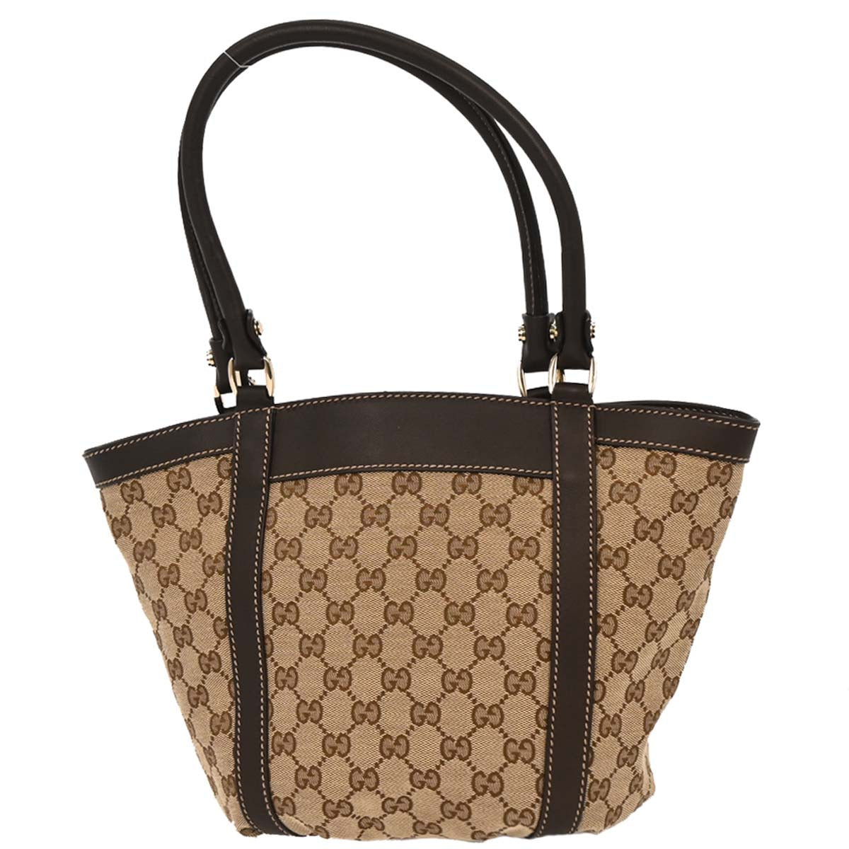 Gucci Beige Canvas GG Tote Handbag