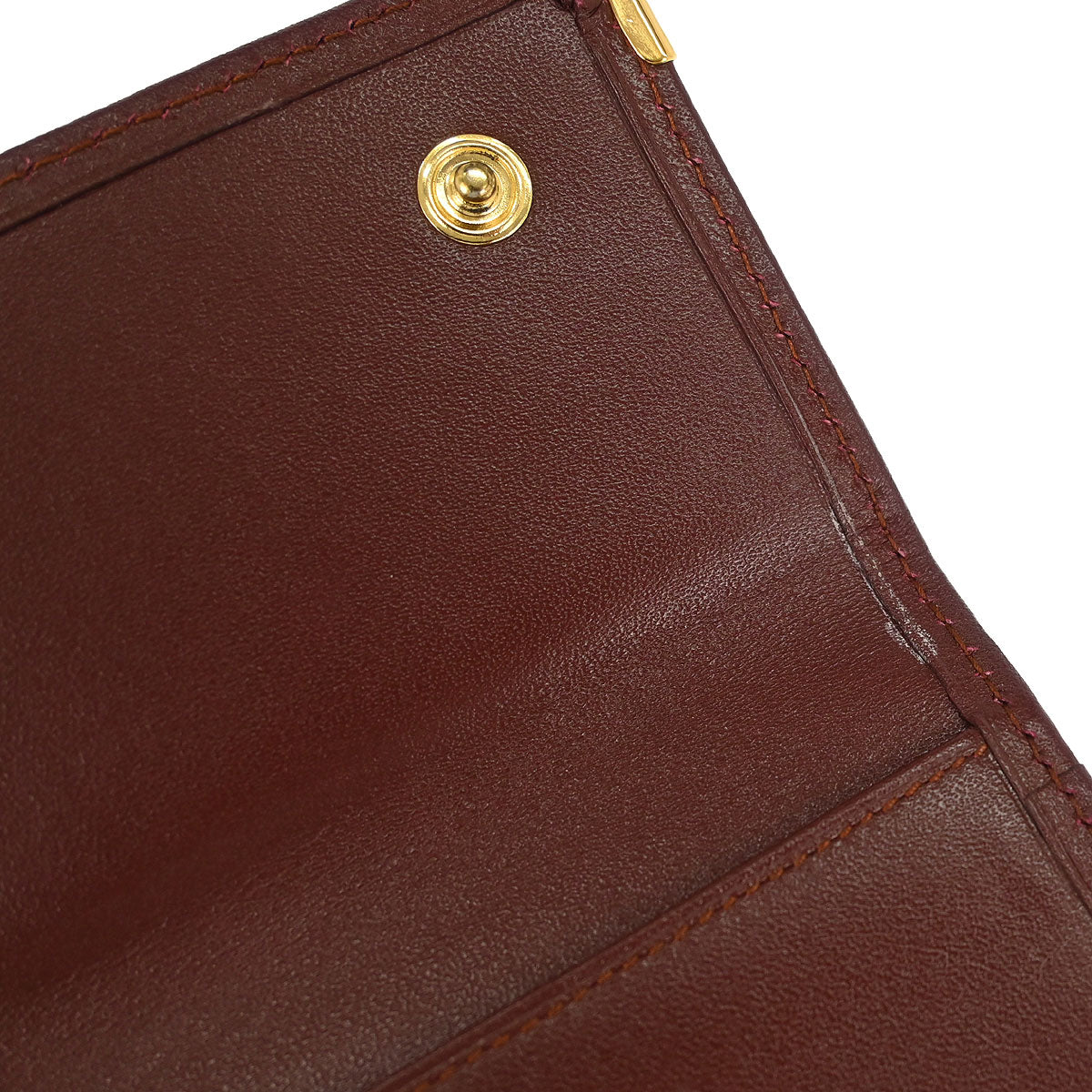 Cartier Bordeaux Trifold Long Wallet