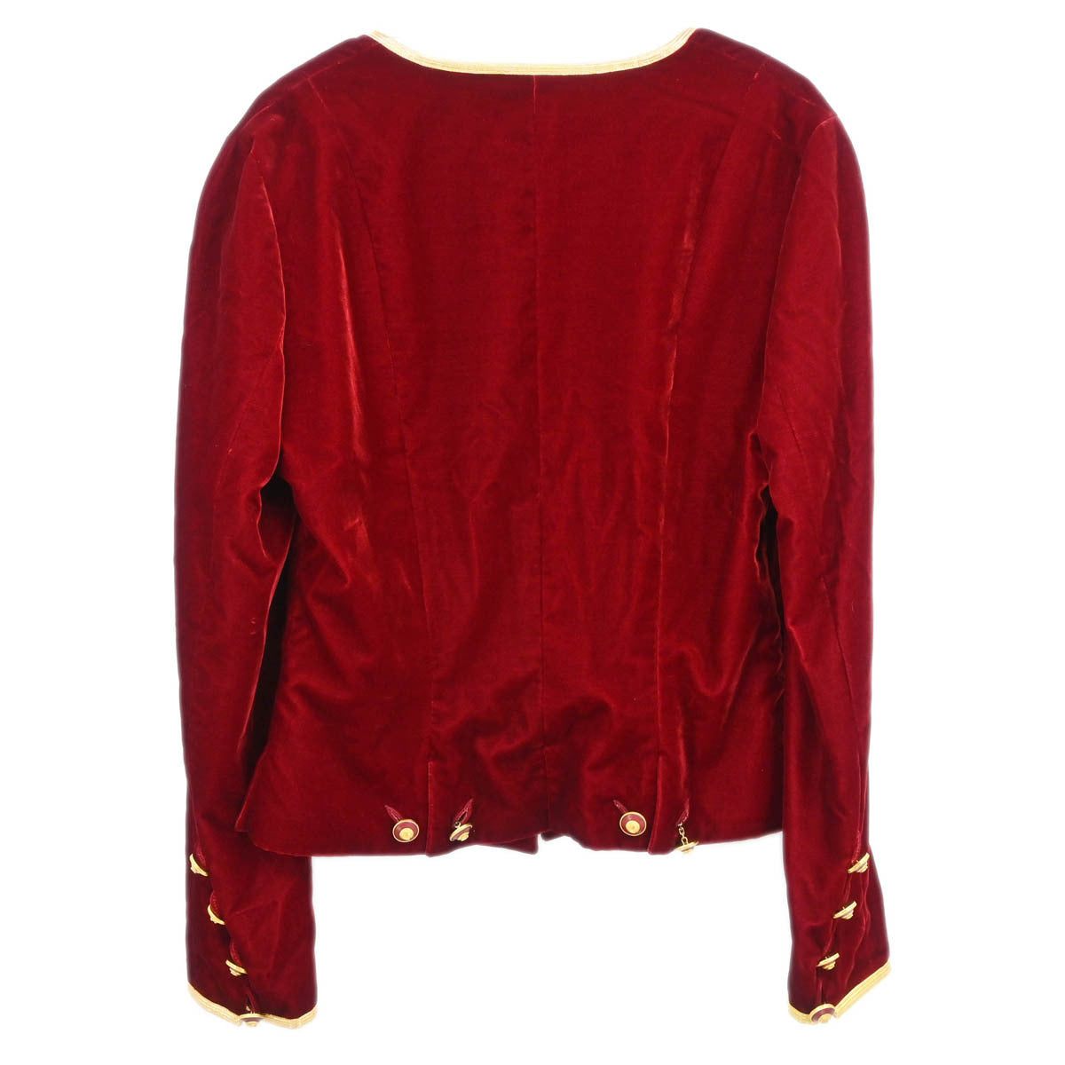 Chanel 1993 Single Breasted Jacket Bordeaux #42