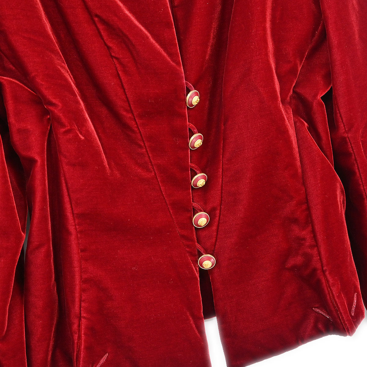 Chanel 1993 Single Breasted Jacket Bordeaux #42