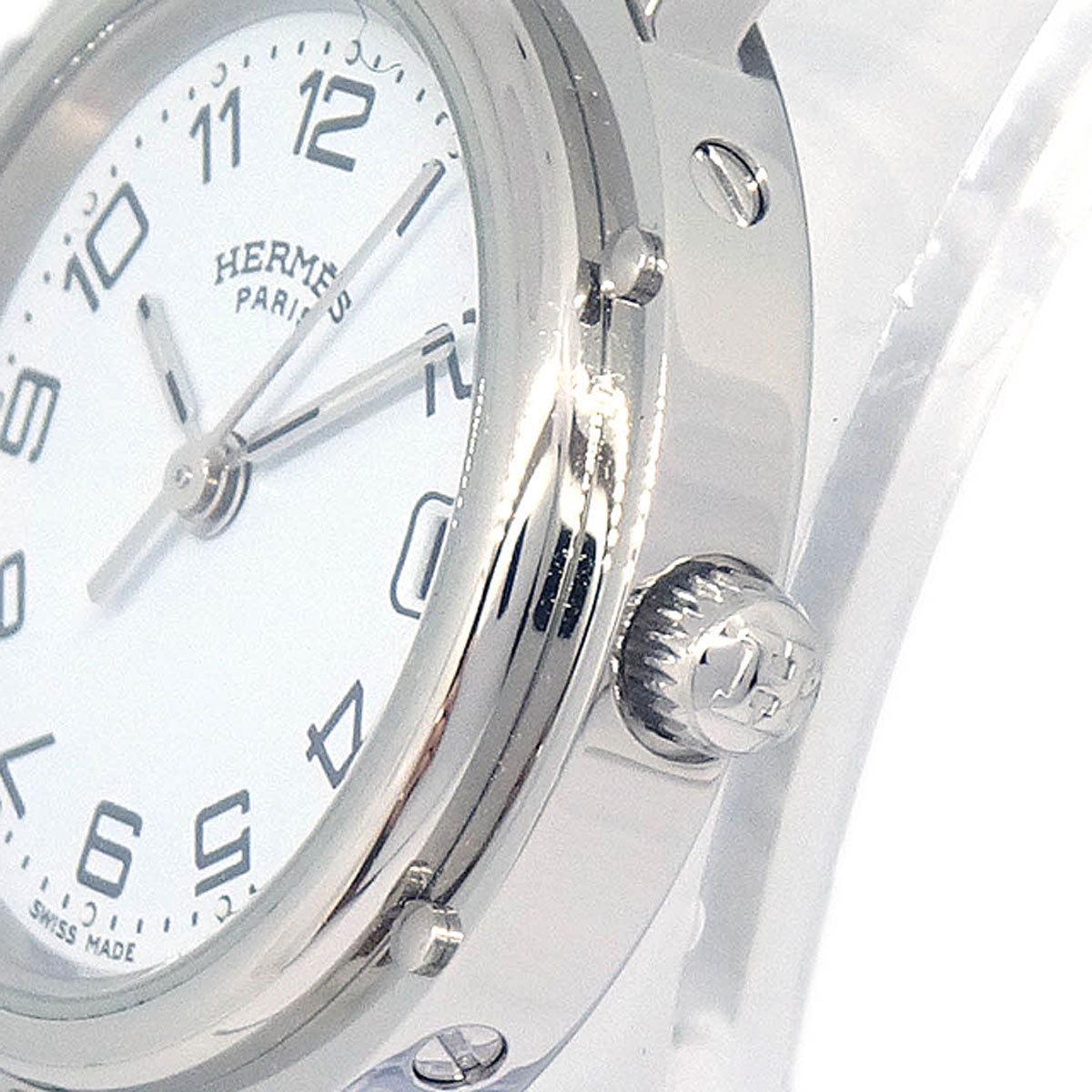 Hermes CL4.210 Clipper Quartz Watch SS