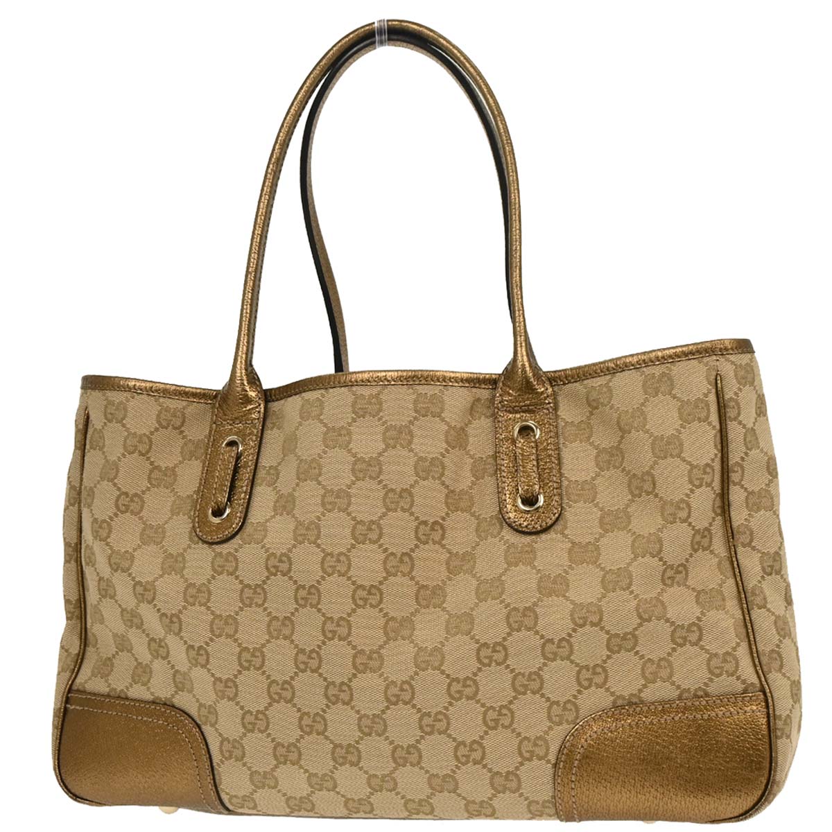 Gucci Beige Gold GG Tote Bag