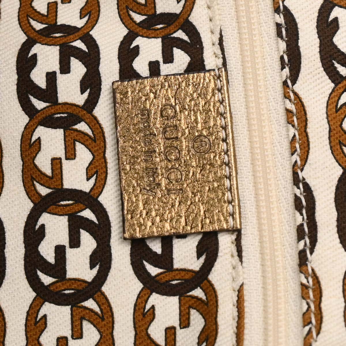 Gucci Beige Gold GG Tote Bag