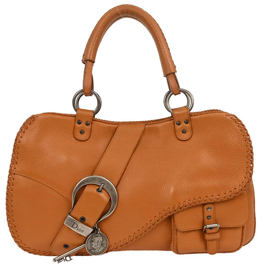 Christian Dior Brown Gaucho Tote Bag