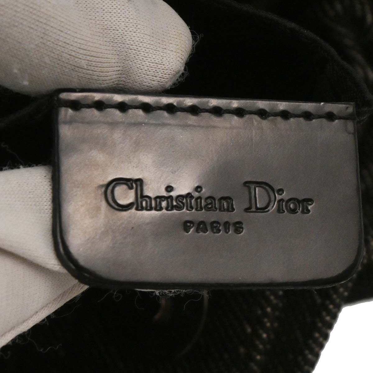 Christian Dior 1999 Black Denim Malice Handbag
