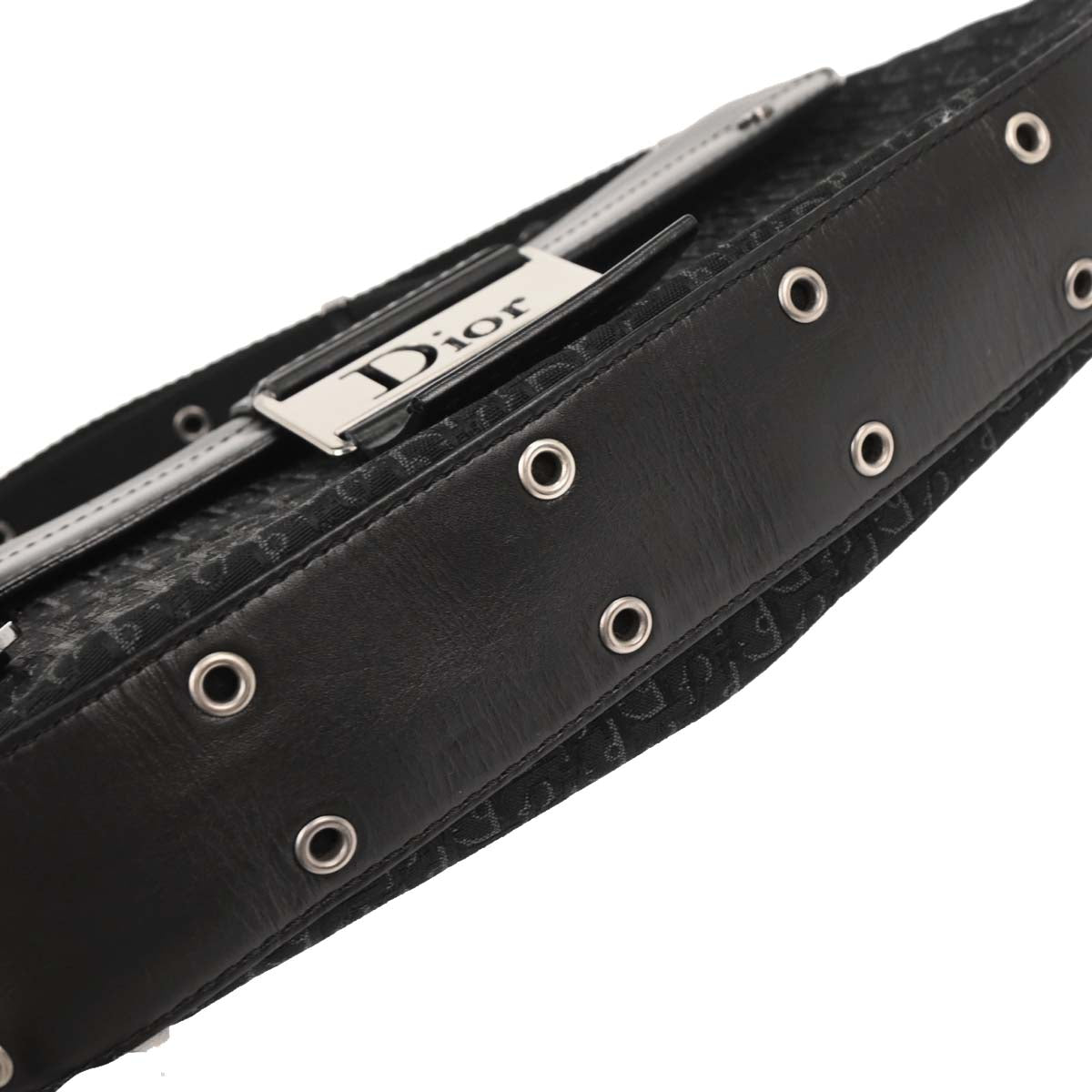 Christian Dior 2002 Black Trotter Street Chic Shoulder Bag