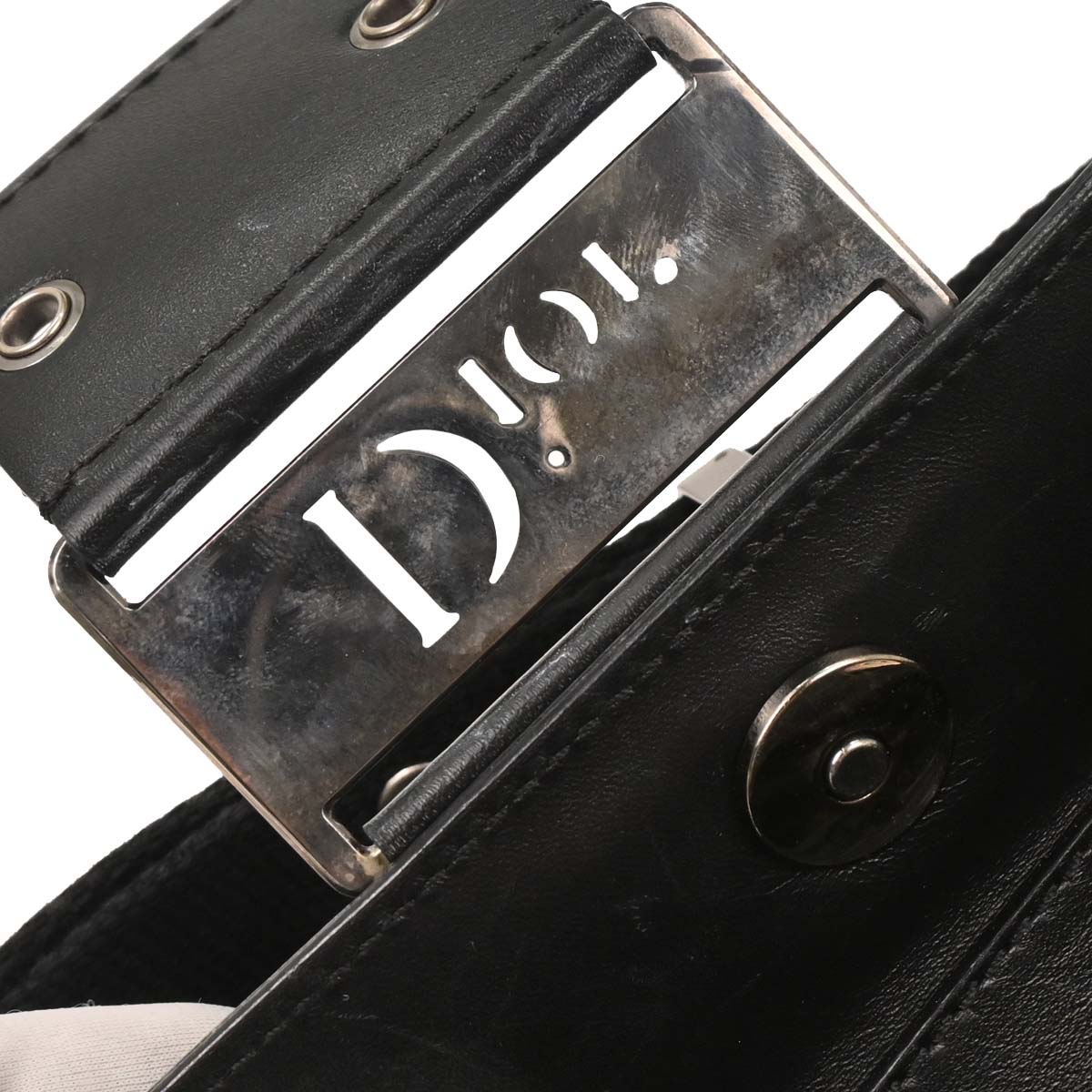 Christian Dior 2002 Black Trotter Street Chic Shoulder Bag