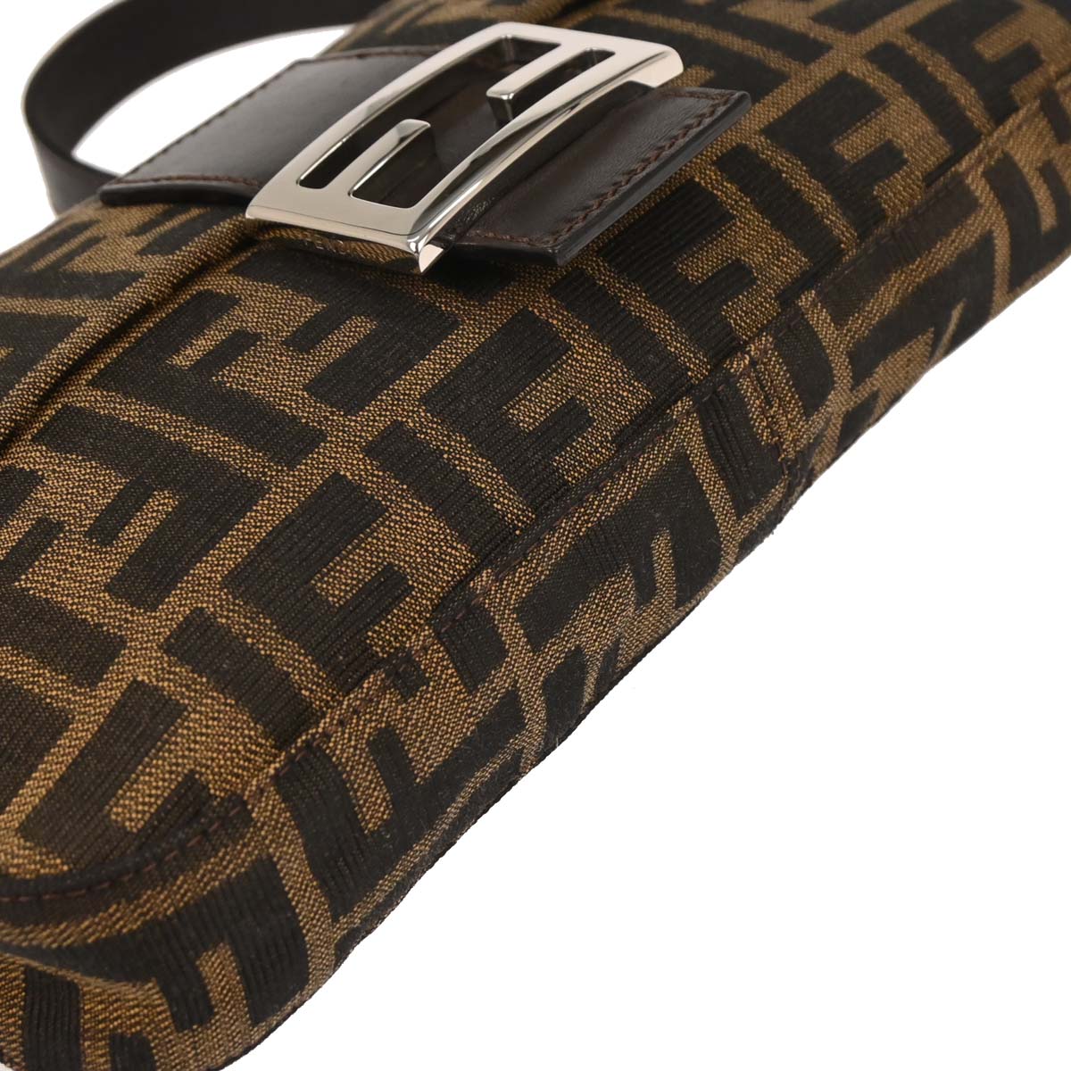 Fendi Brown Zucca Baguette Handbag