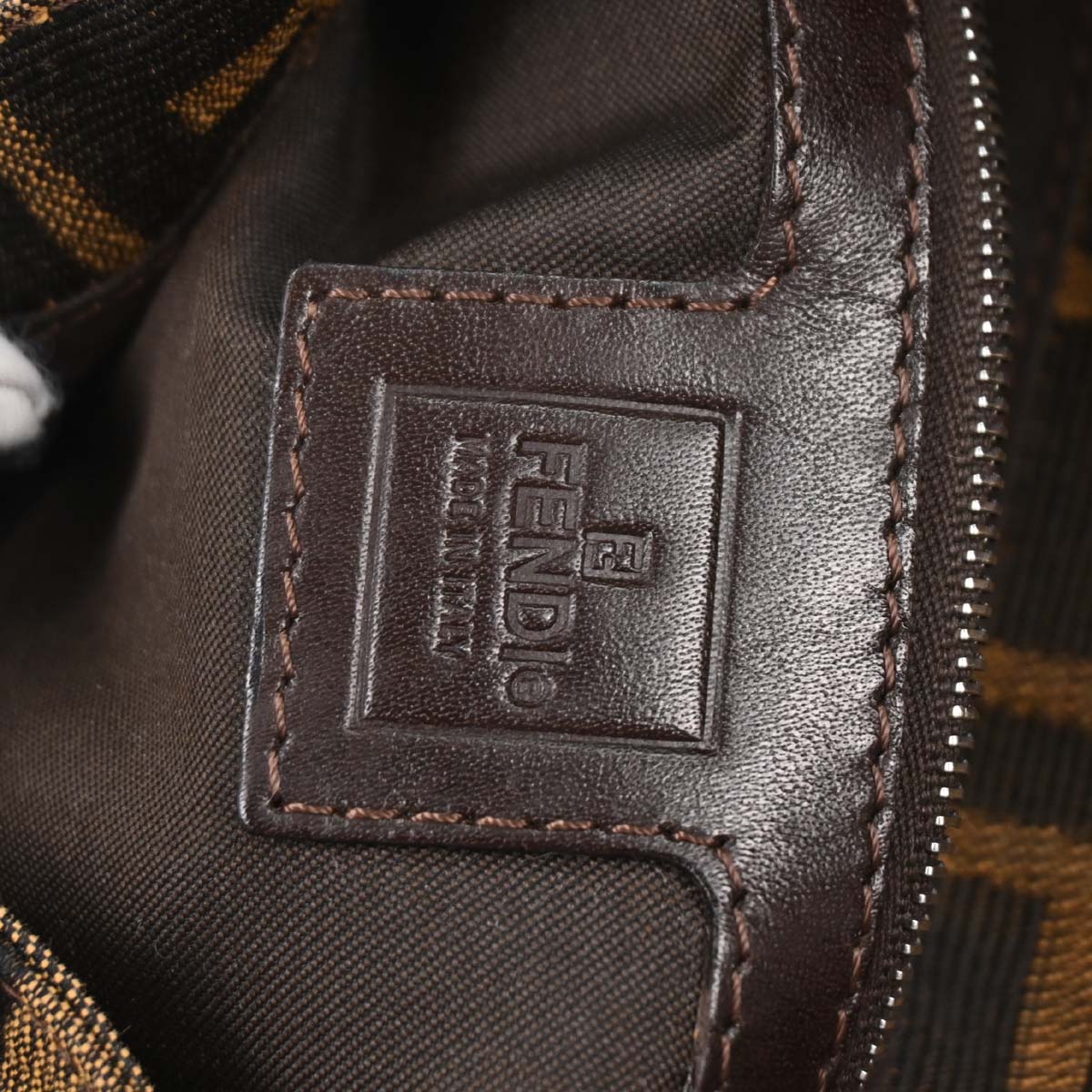 Fendi Brown Zucca Baguette Handbag